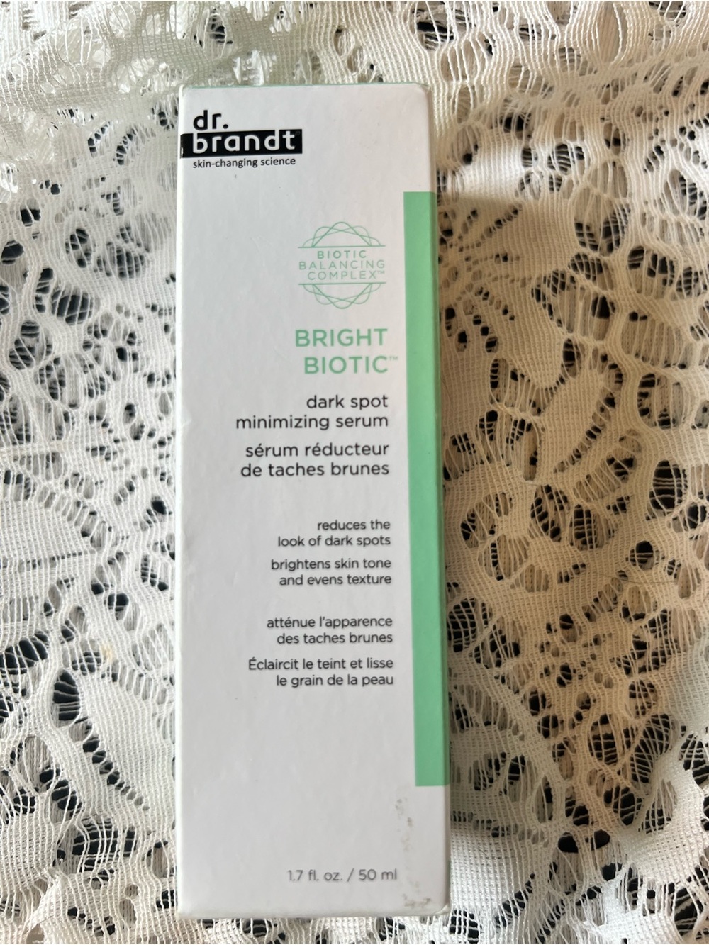 Dr Brandt Bright Biotic Dark Spot Minimizing Serum 1.7 oz 50 ml New In Box